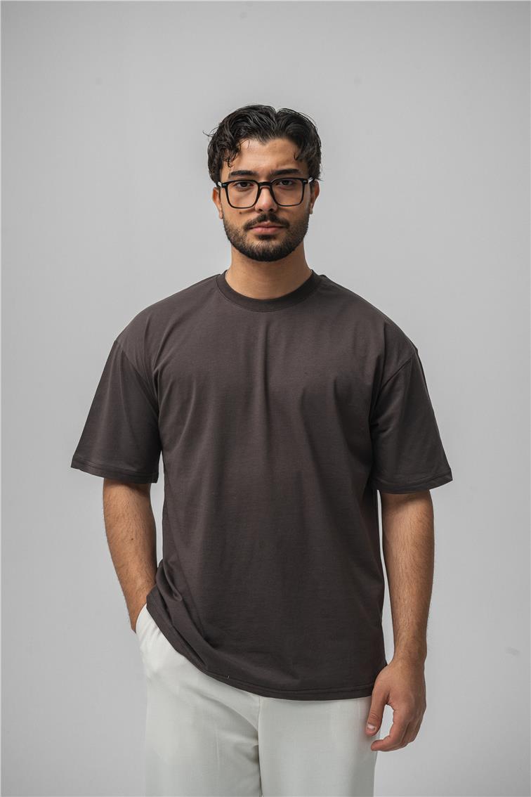Basic Oversize T-Shirt Antrasit