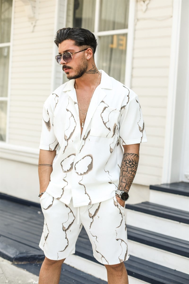 Batik Desenli Ottoman Gömlek