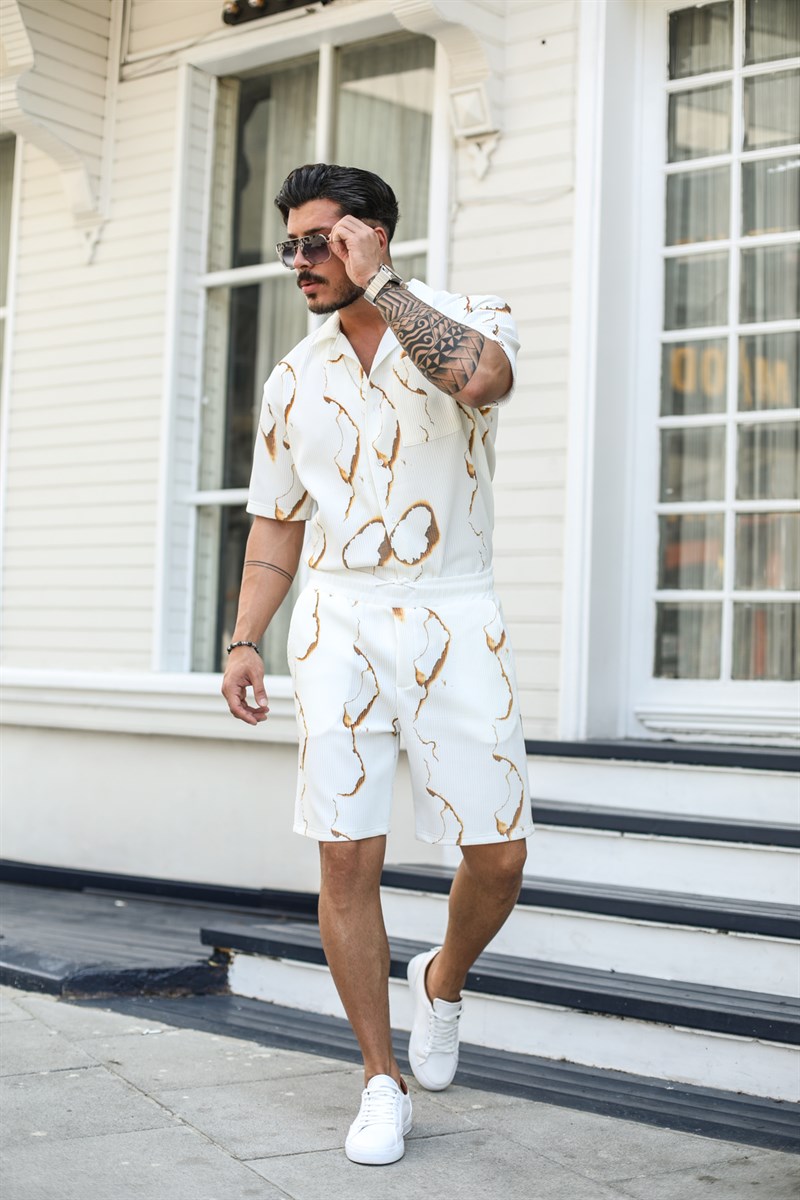 Batik Desenli Ottoman Gömlek