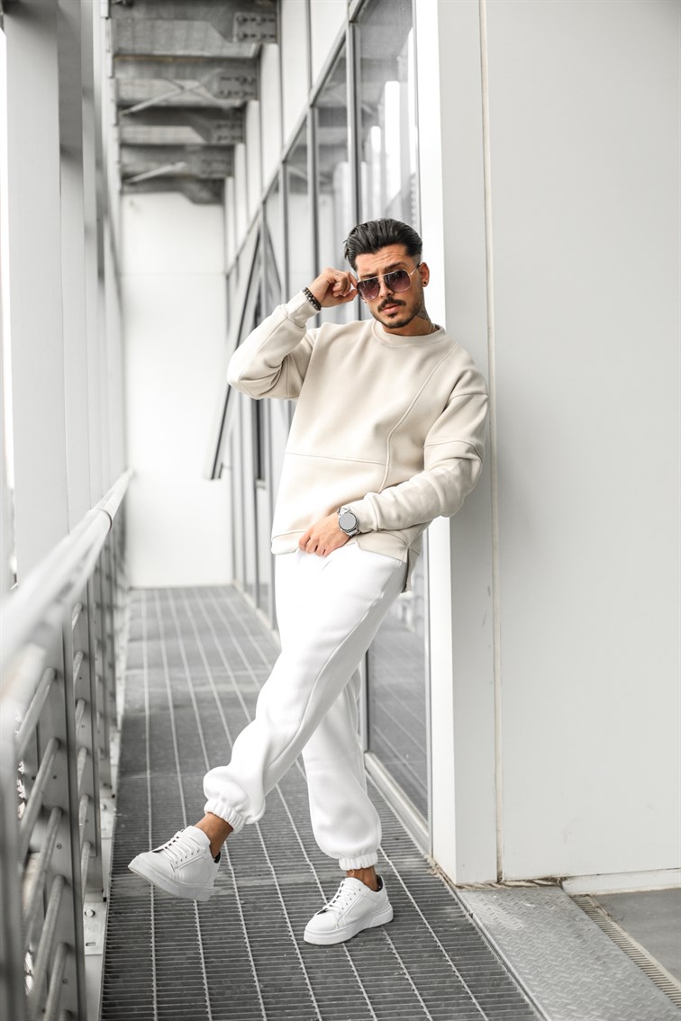 Bel Detaylı Oversize Sweatshirt