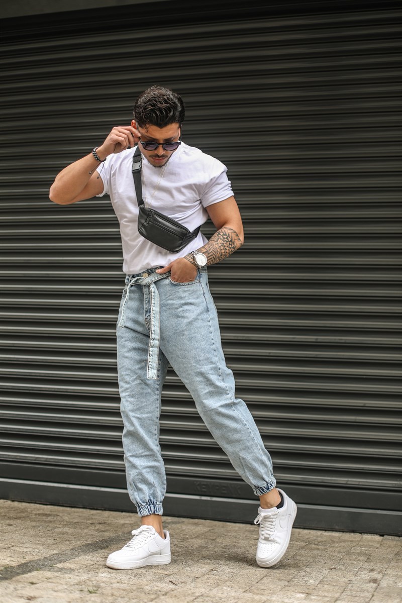 Beli Kuşaklı Jogger Jean