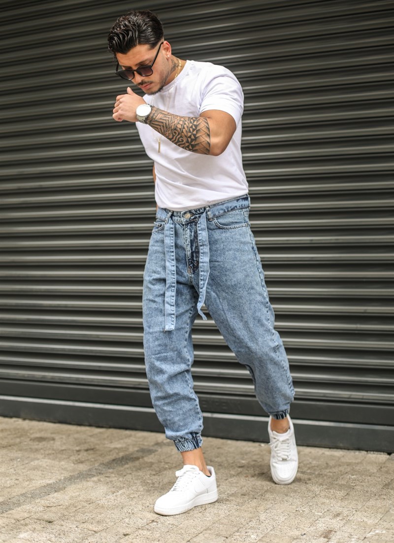Beli Kuşaklı Jogger Jean