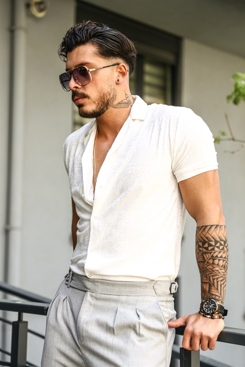 Beyaz Kısa Kol Gömlek