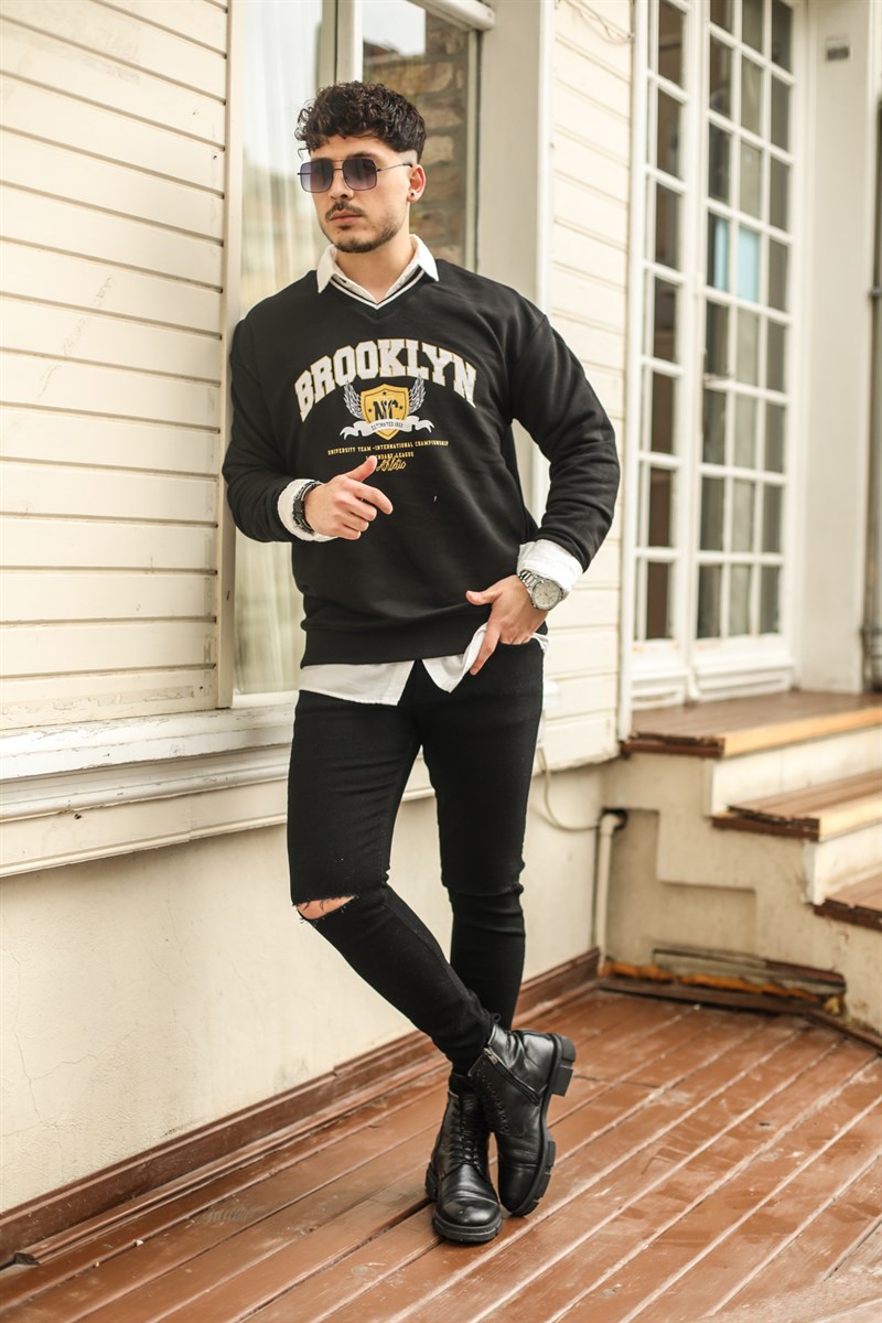 Brooklyn V-neck Sweat