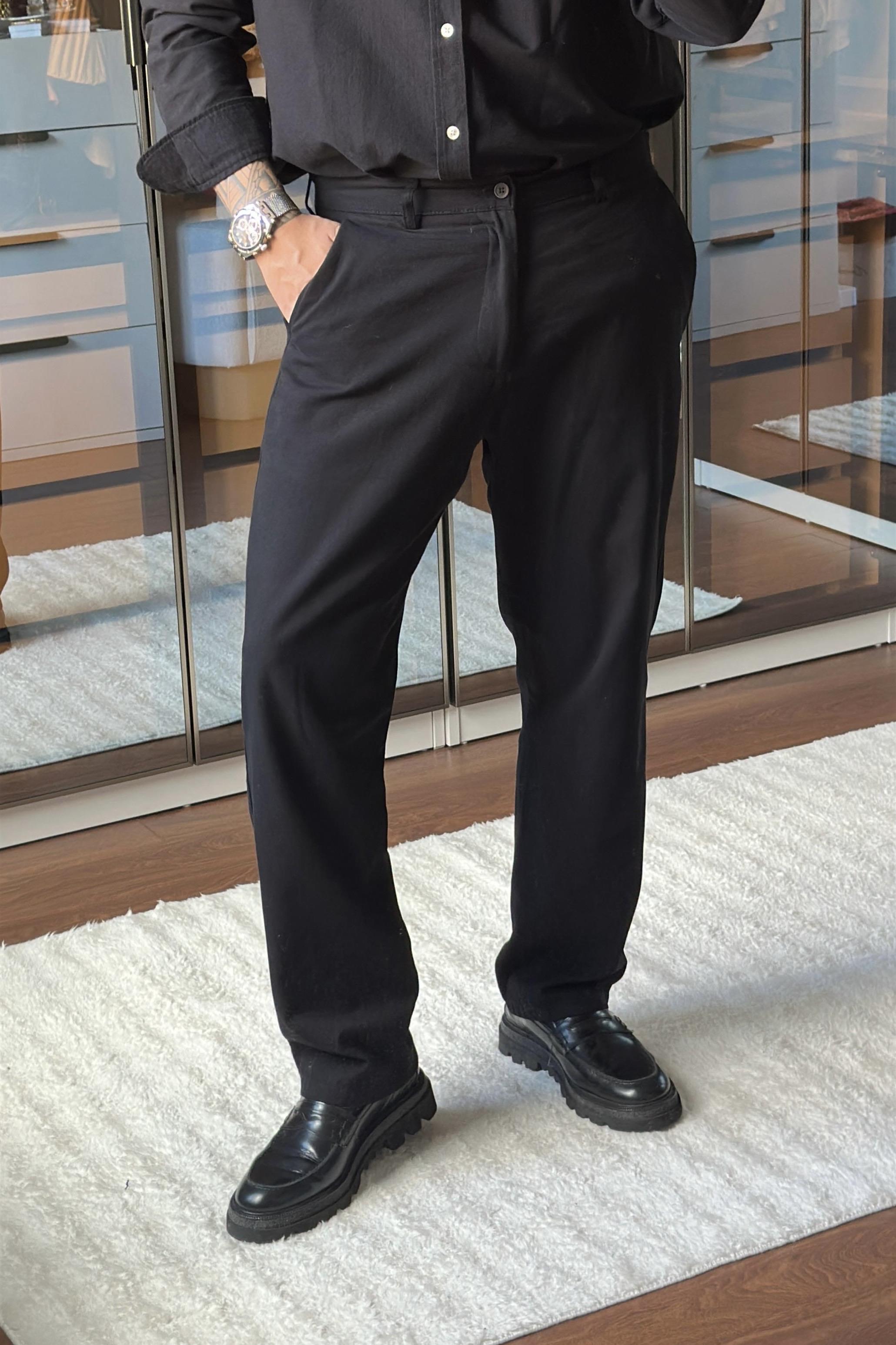 Carlino Cotton Pantolon Siyah