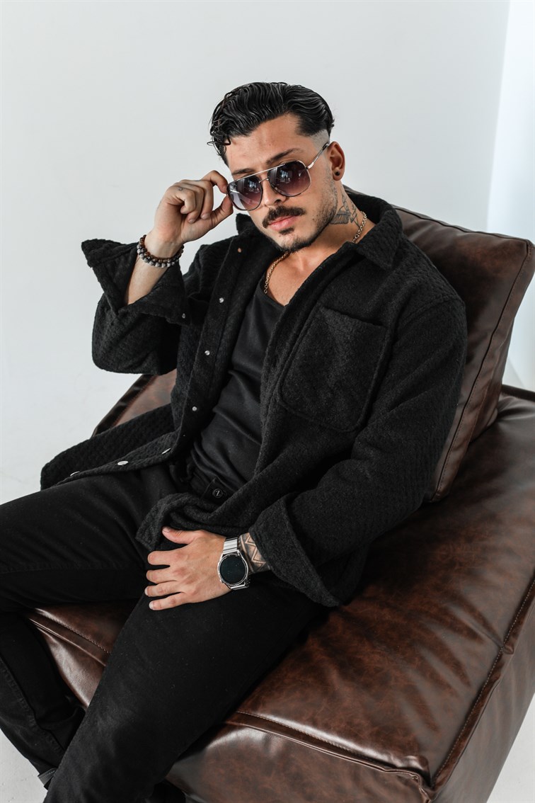 Cep Detaylı Oversize Ceket