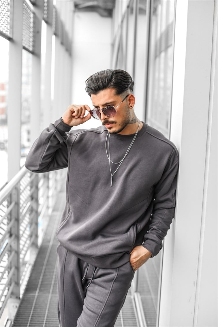 Cepli Basıc Oversize  Sweatshirt