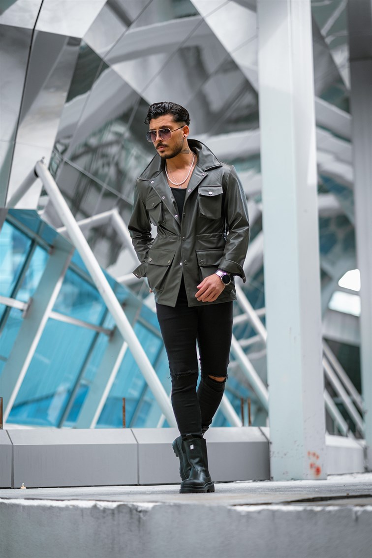 Cepli Vintage Deri Ceket