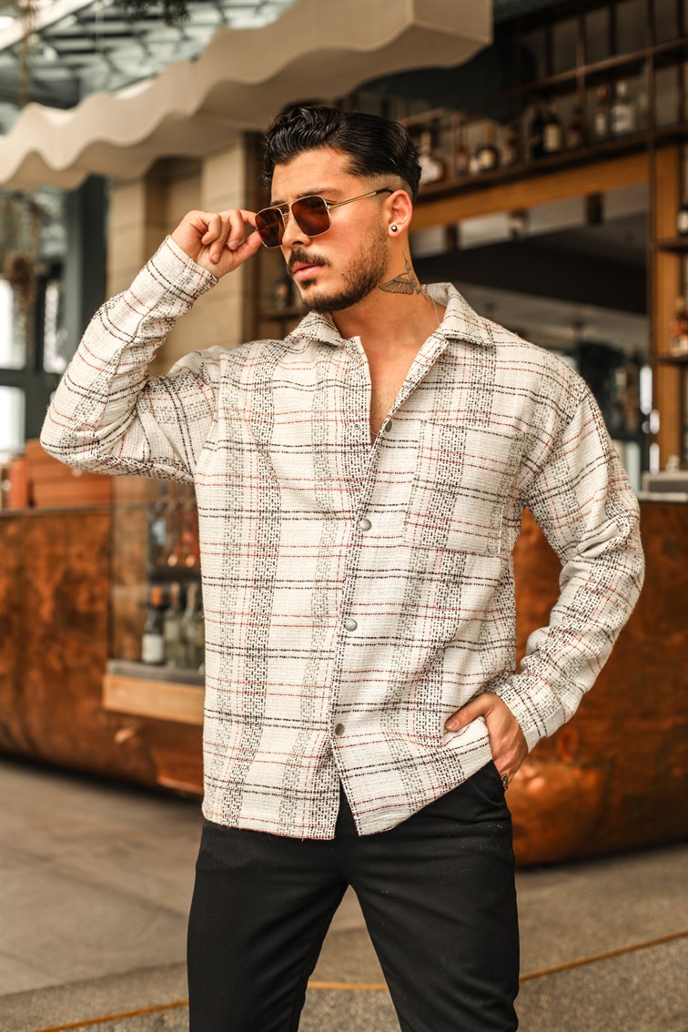 Çıtçıtlı Oduncu Oversize Gömlek