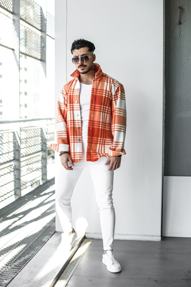 Çizgili Polar Oversize Gömlek