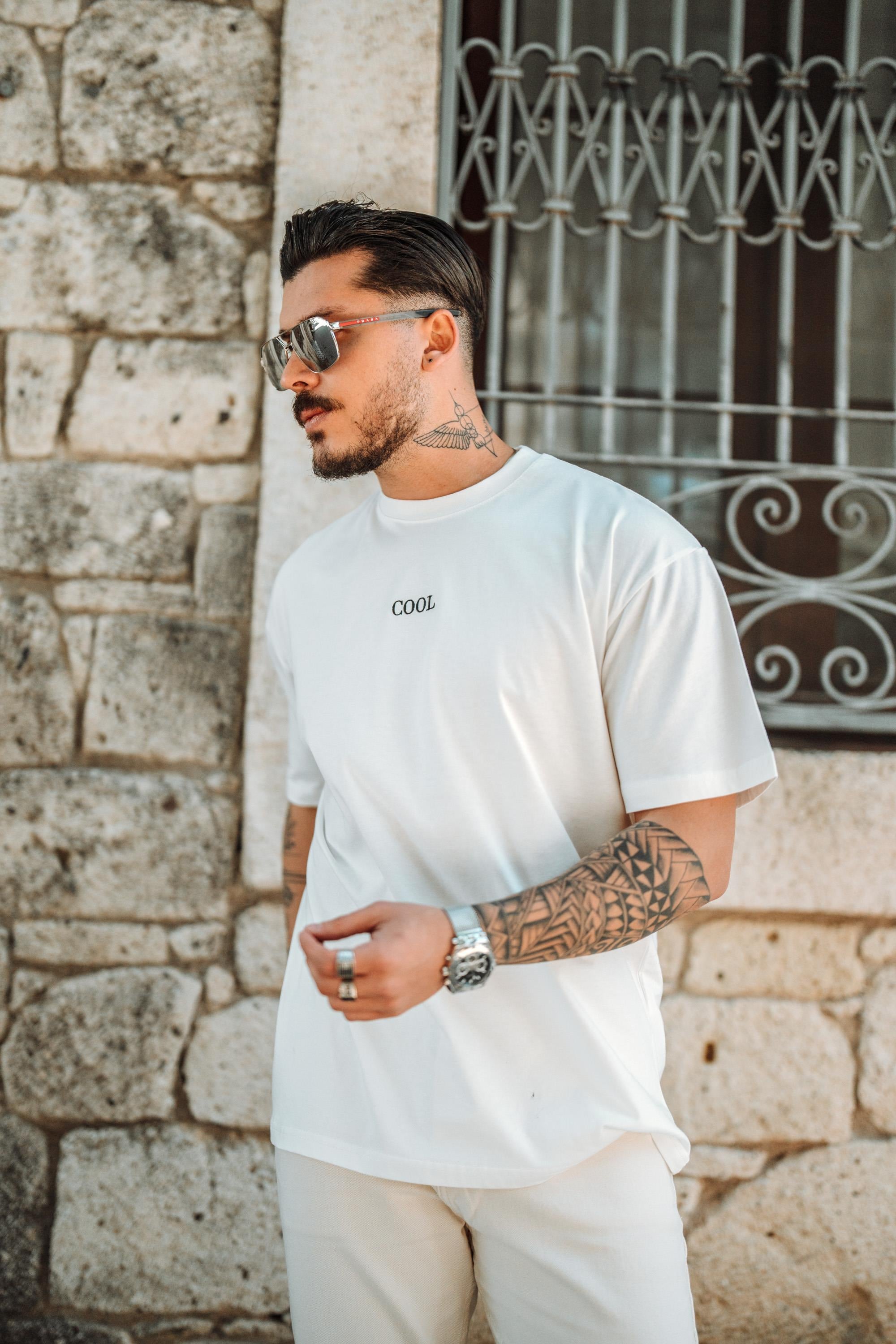 COOL Oversize T-Shirt Beyaz