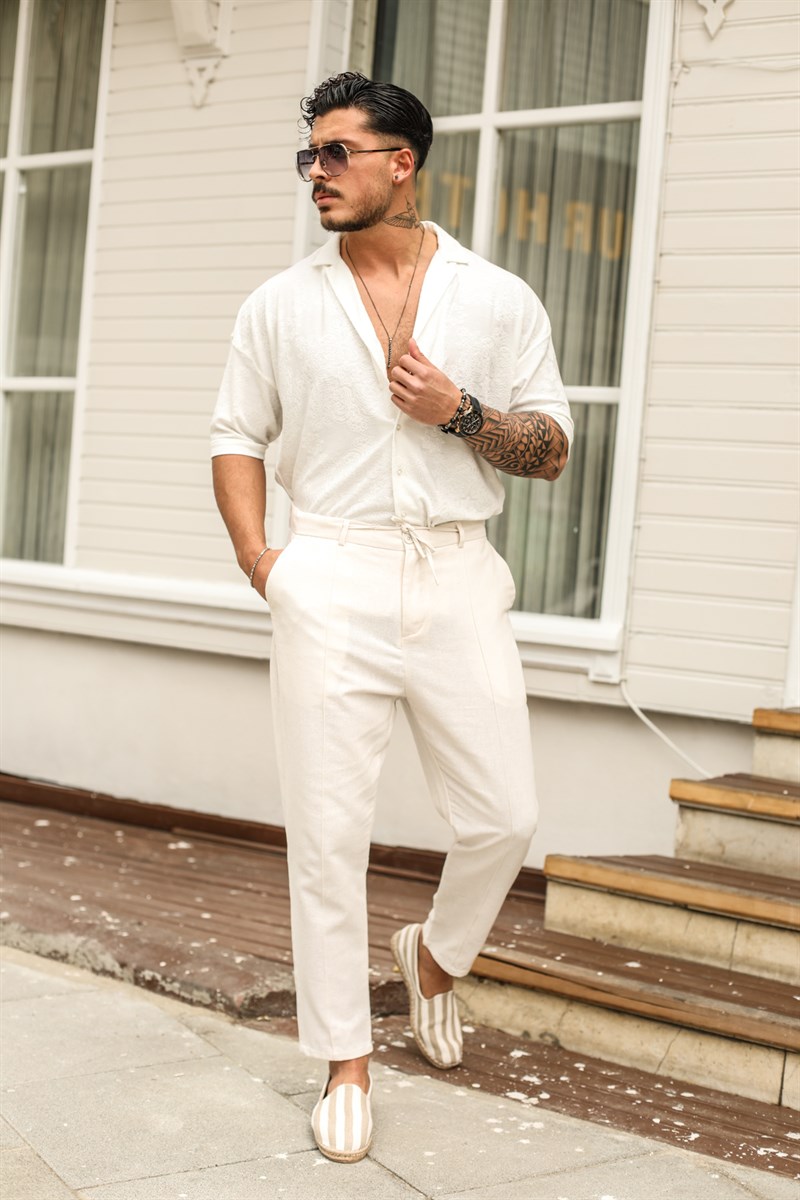 Desenli Kadife Gömlek