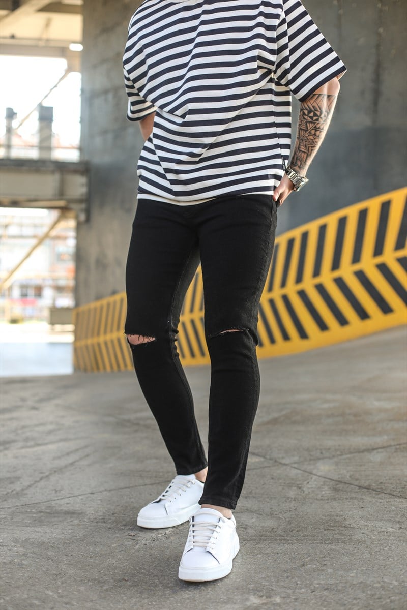 Dizi Yırtık Skinny Jean