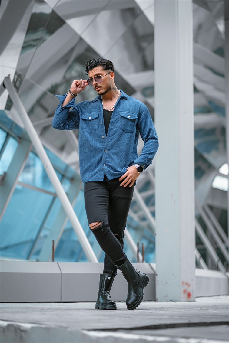 Double Pocket Oversize Kadife