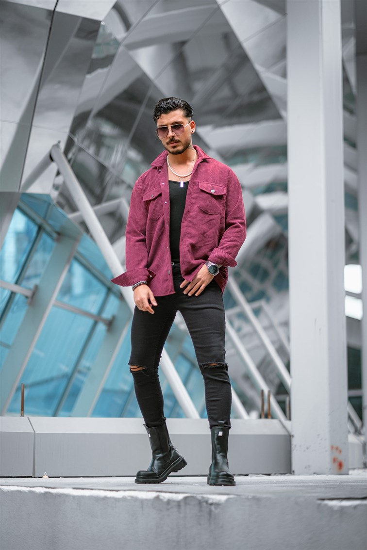 Double Pocket Oversize Kadife