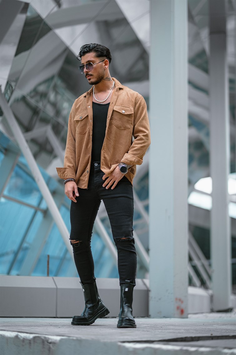 Double Pocket Oversize Kadife