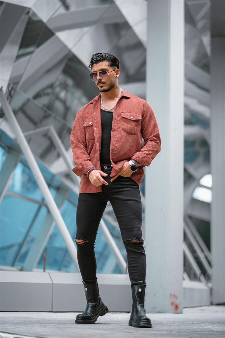 Double Pocket Oversize Kadife