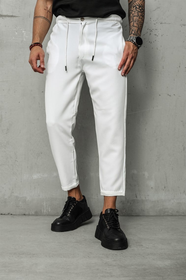 Düğmeli Double Paça Pantolon