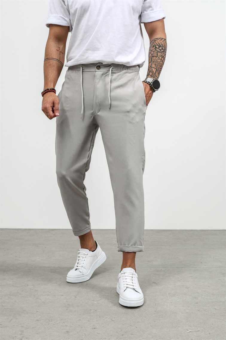 Düğmeli Double Paça Pantolon