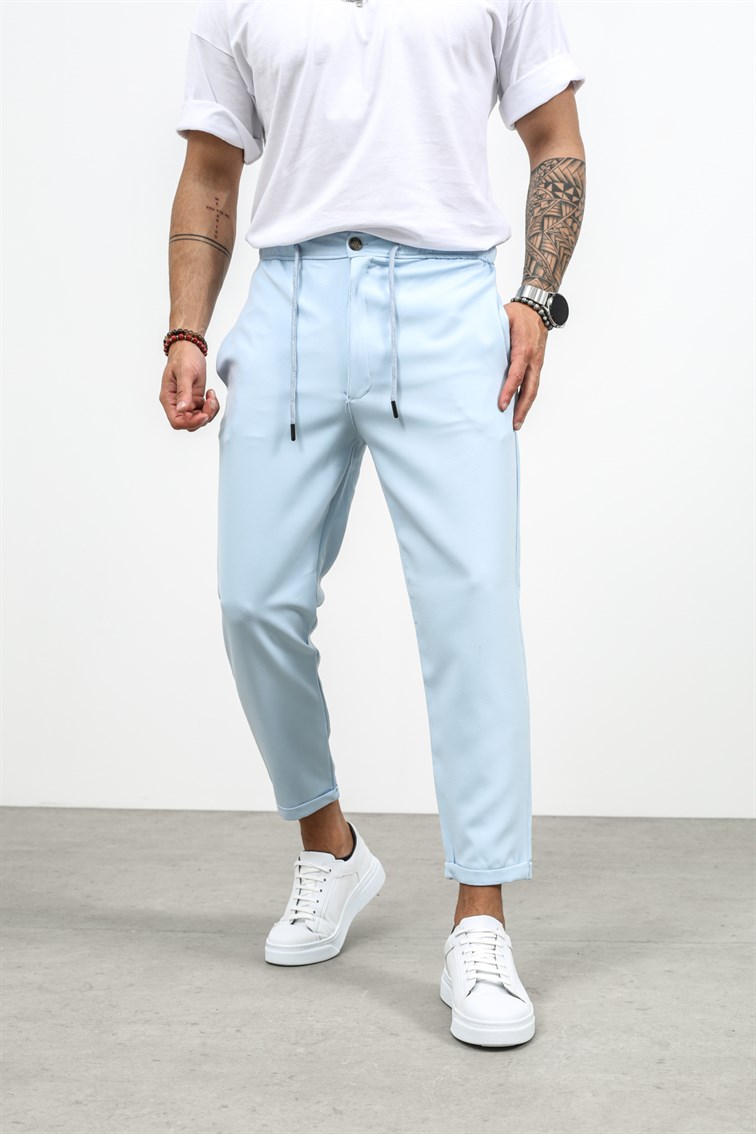 Düğmeli Double Paça Pantolon
