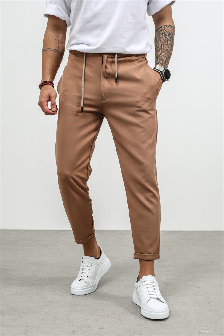 Düğmeli Double Paça Pantolon