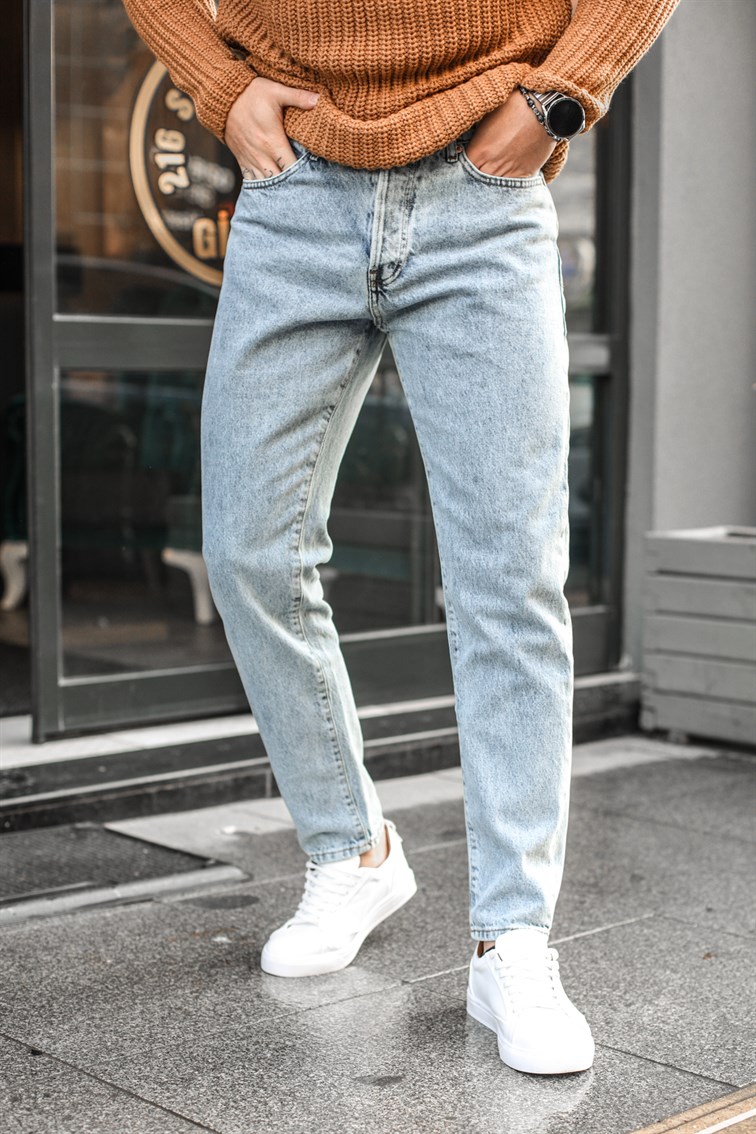 Düz Mom Jean