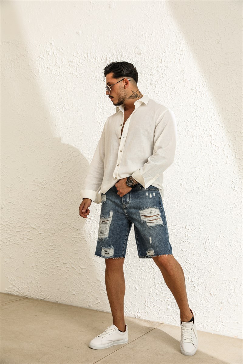 Easy Care Yırtıklı Jean