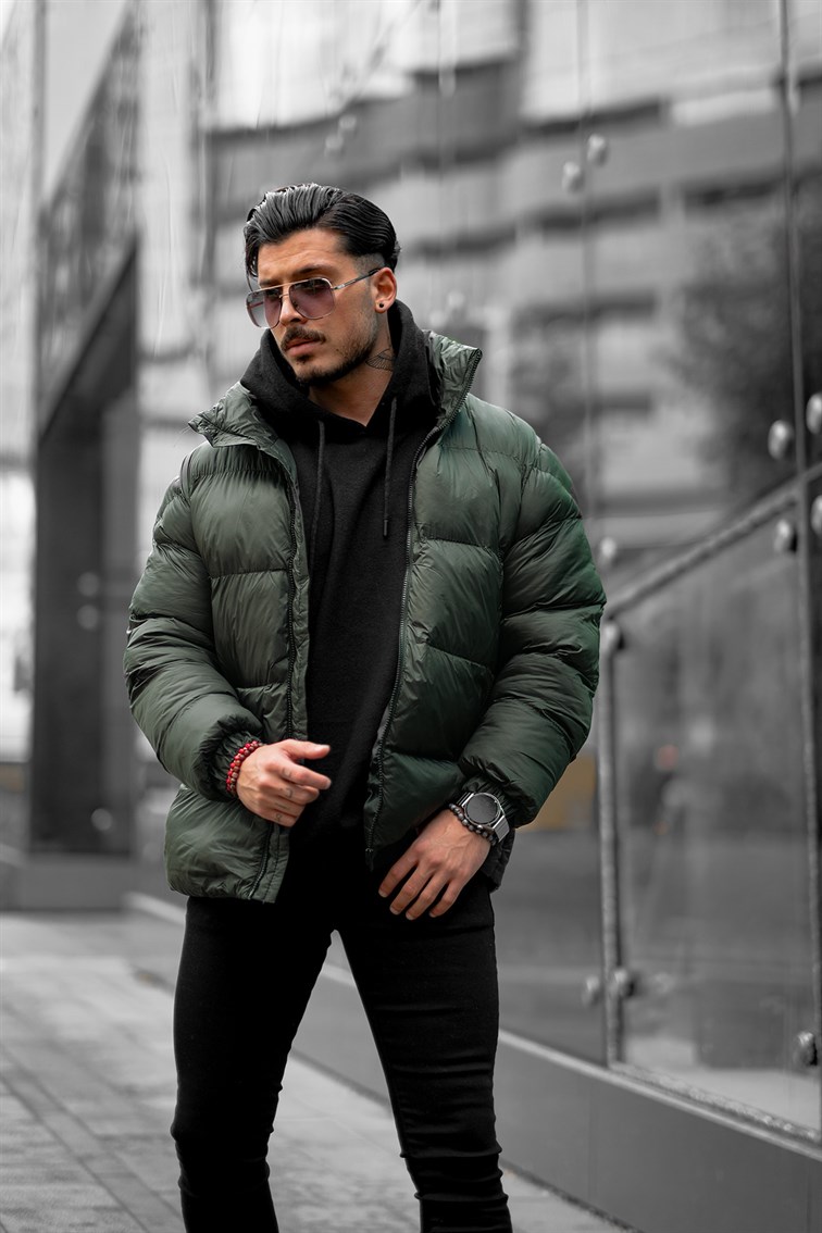 Fermuar Detaylı Şişme Mont