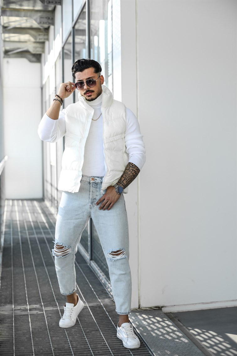 Fermuar Detaylı Şişme Yelek