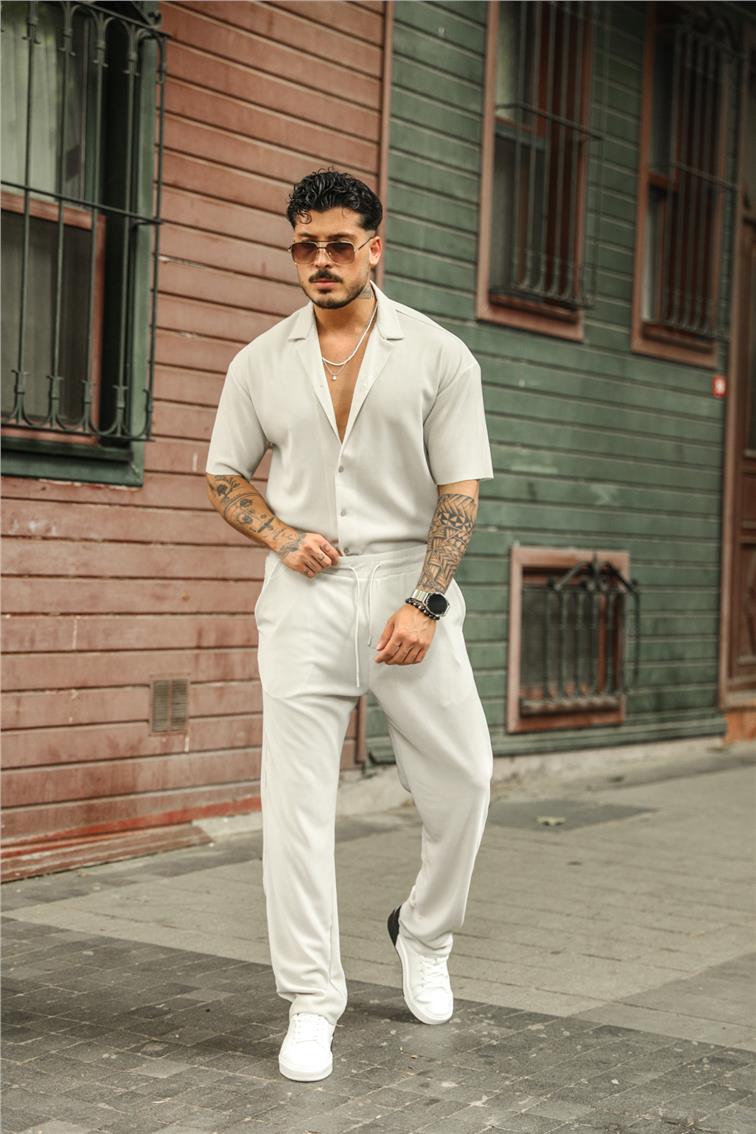 Fitilli Baggy Eşofman Gri
