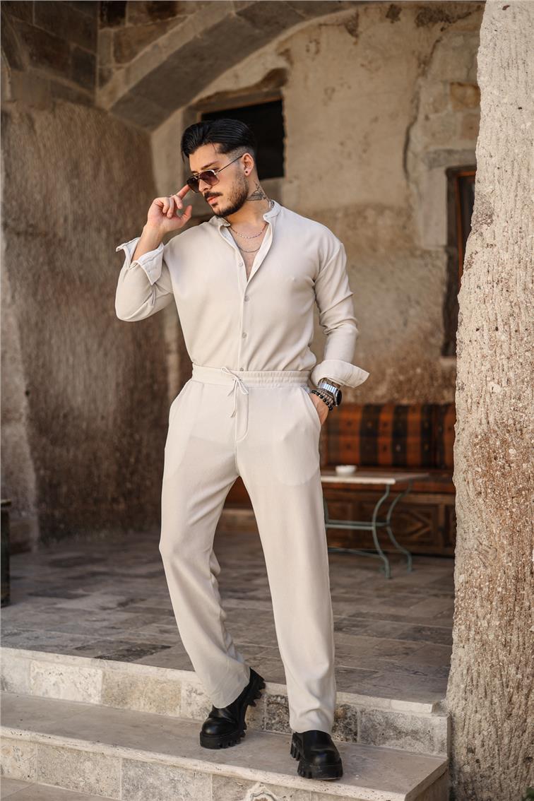 Fitilli Baggy Pantolon Gri