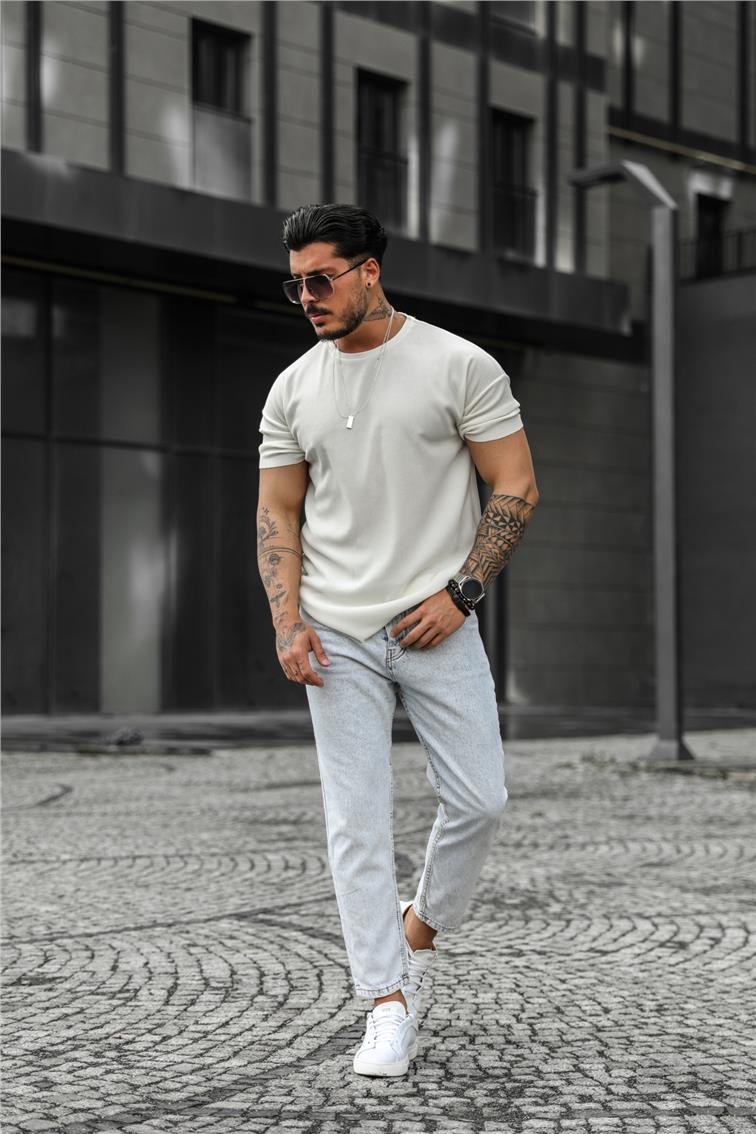 Fitilli Basic T-Shirt Gri