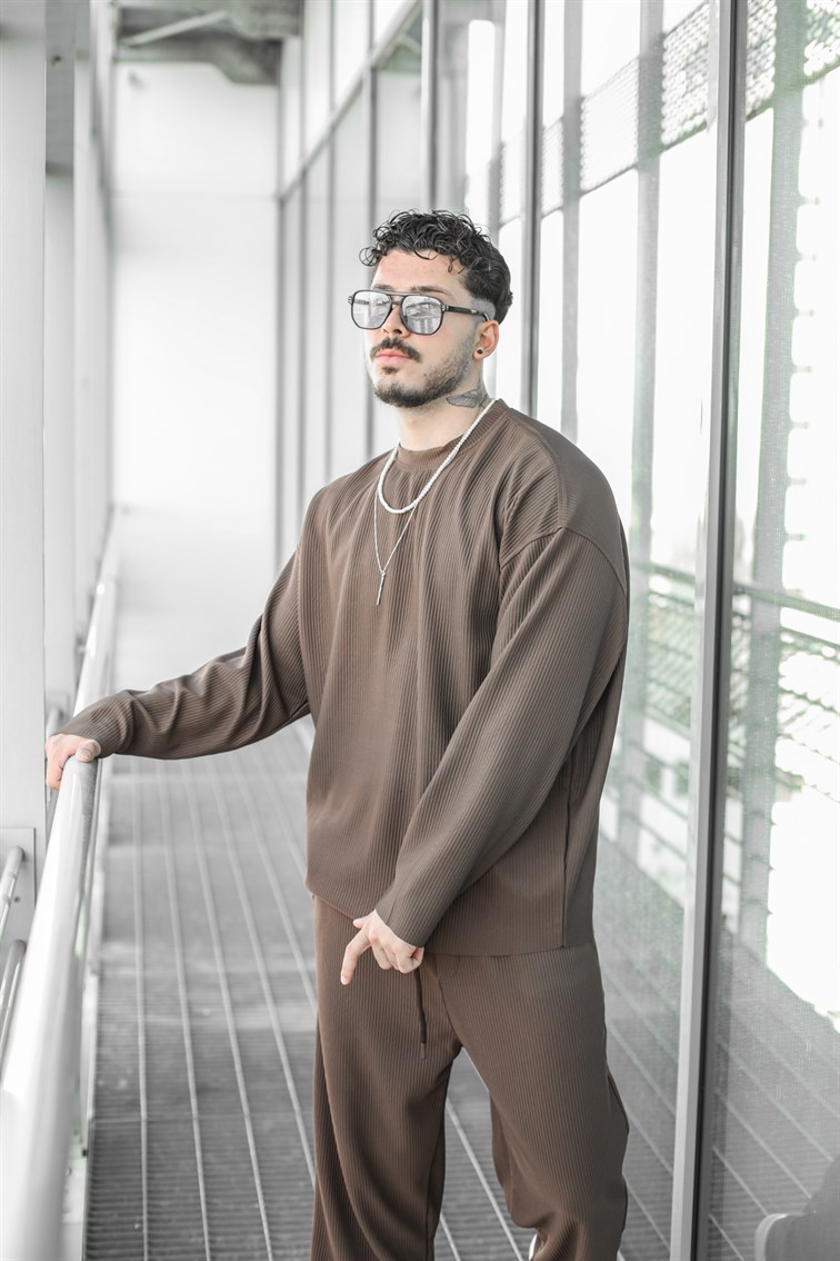 Fitilli Bol Kesim Sweatshirt