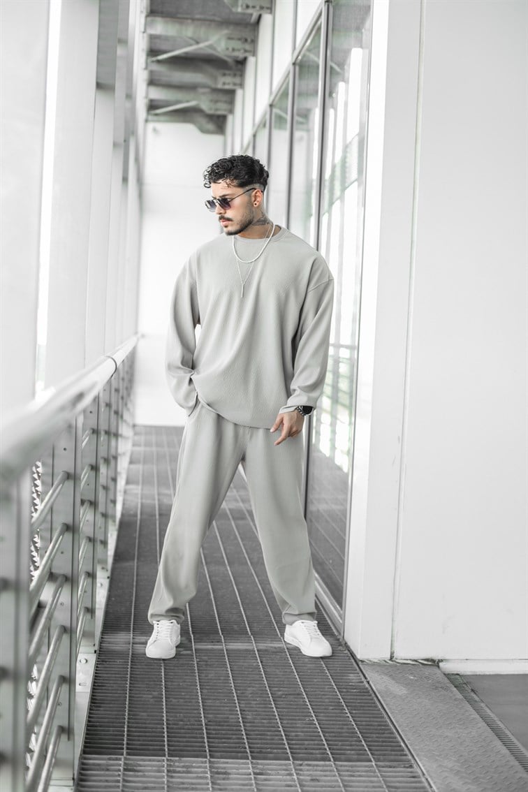 Fitilli Bol Kesim Sweatshirt