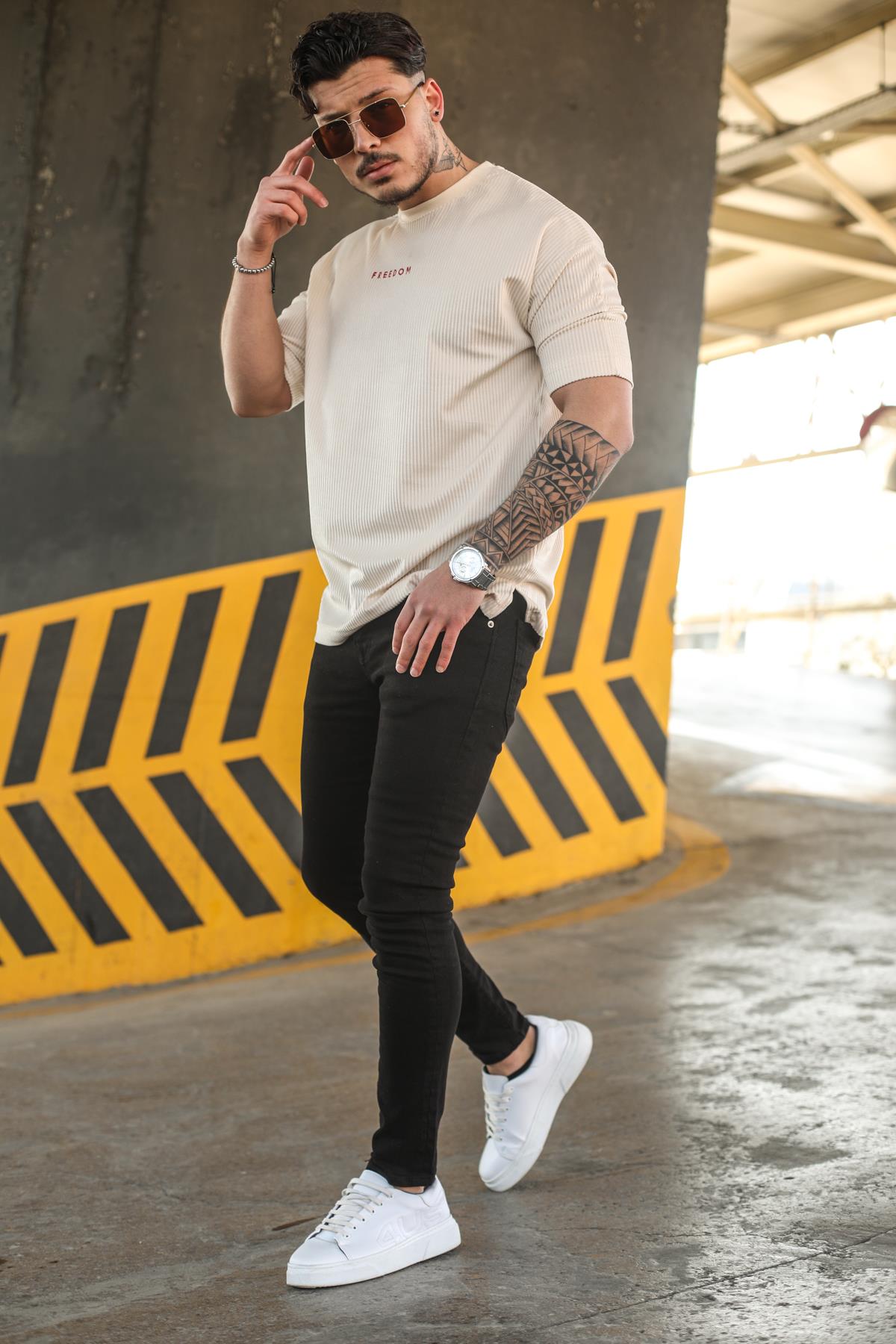 Freedom T-Shirt Krem