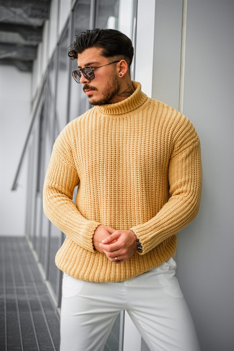 Geniş Örme Oversize Kazak