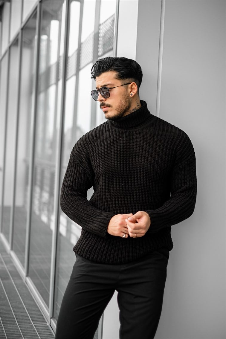 Geniş Örme Oversize Kazak