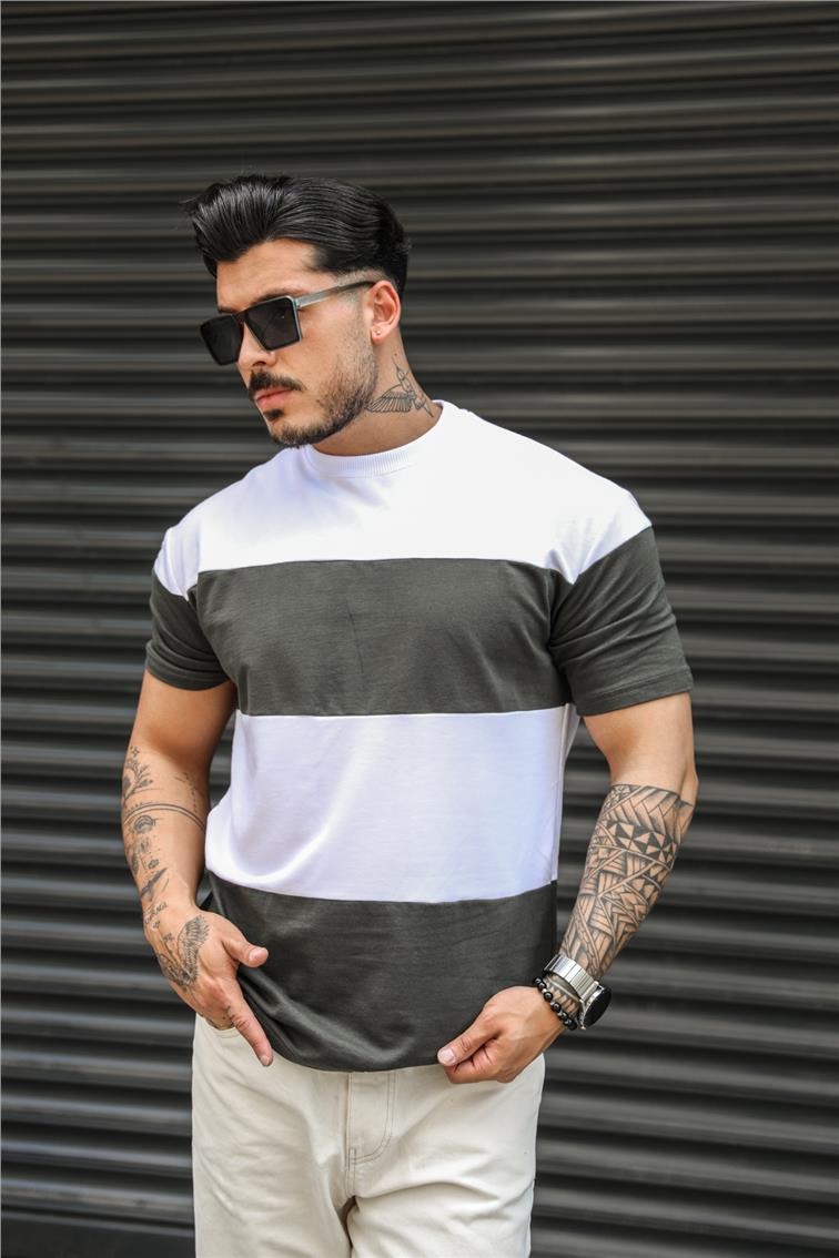 Geniş Paralel T-Shirt Haki