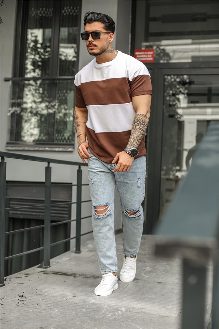 Geniş Paralel T-Shirt Kahve