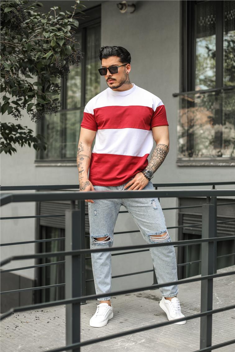 Geniş Paralel T-Shirt Kırmızı