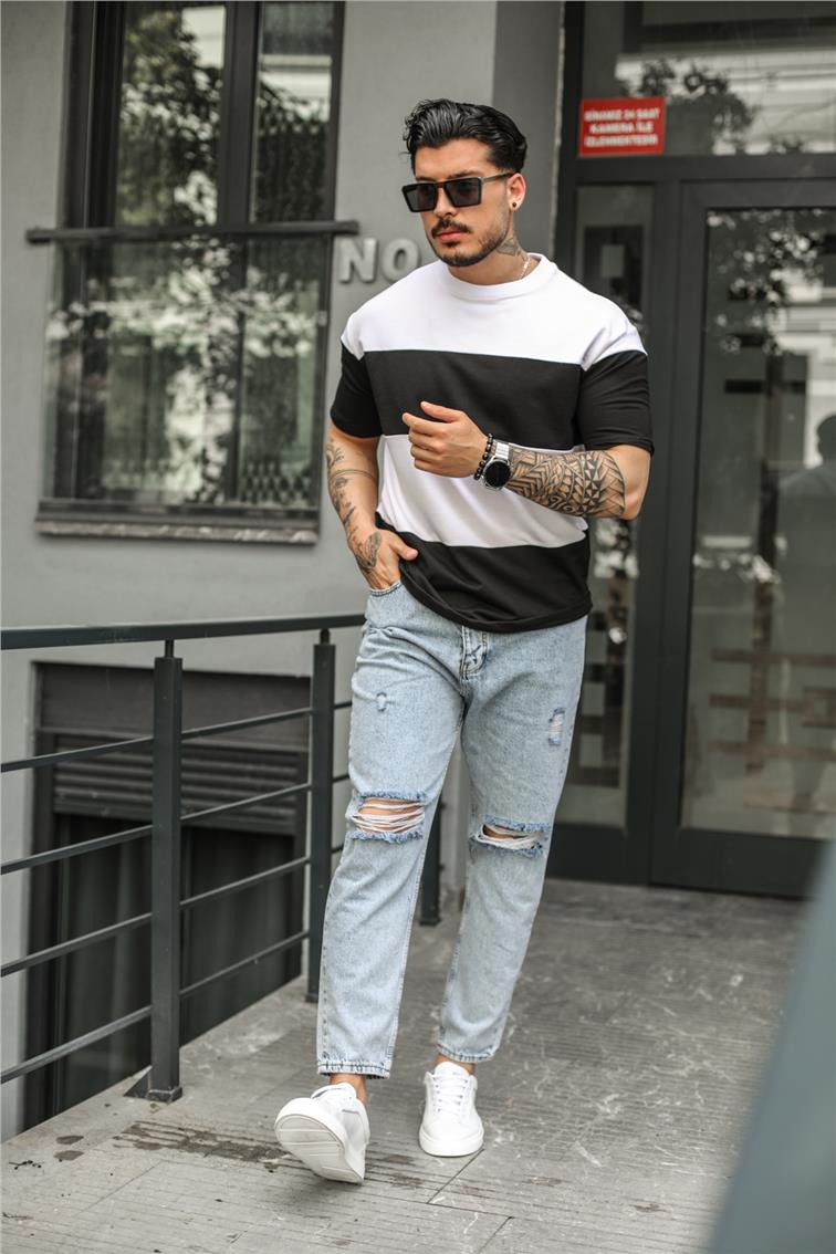 Geniş Paralel T-Shirt Siyah