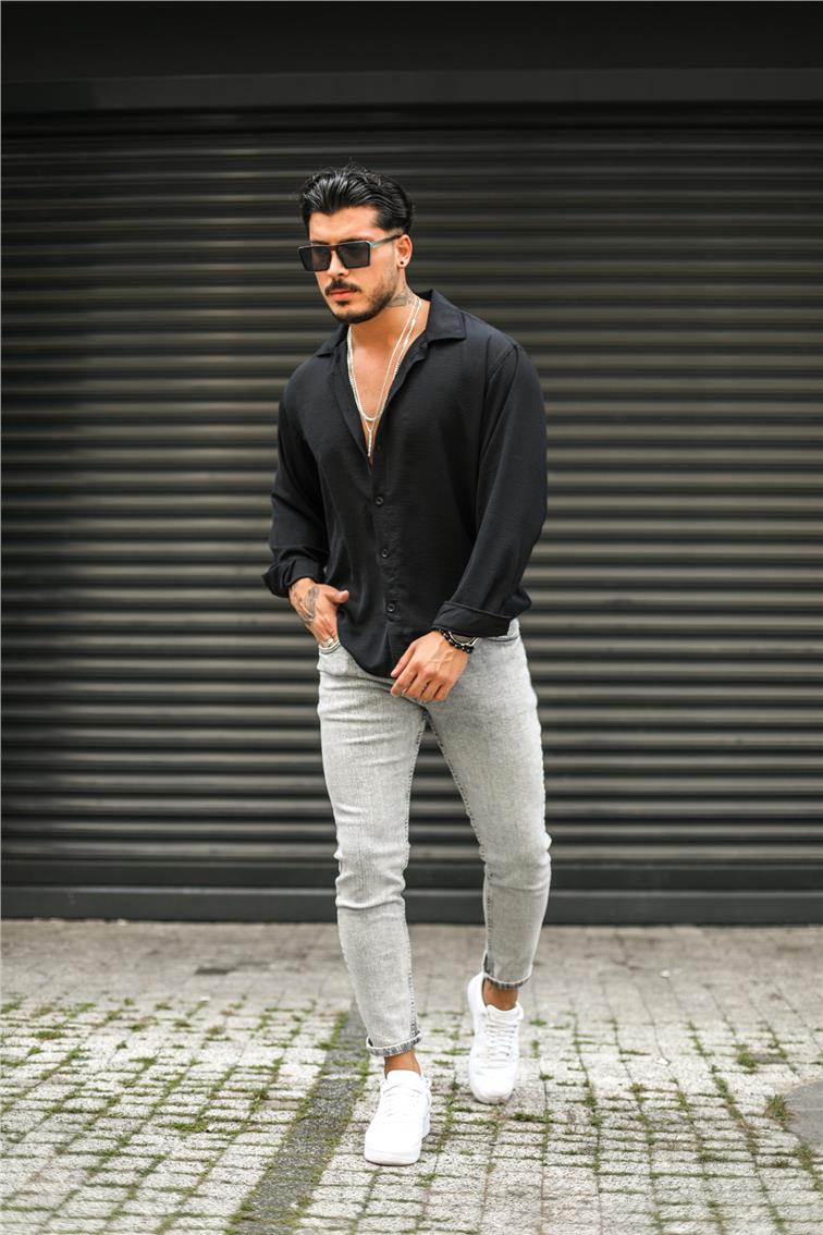 Grinding Skinny Jean Yıkamalı Gri