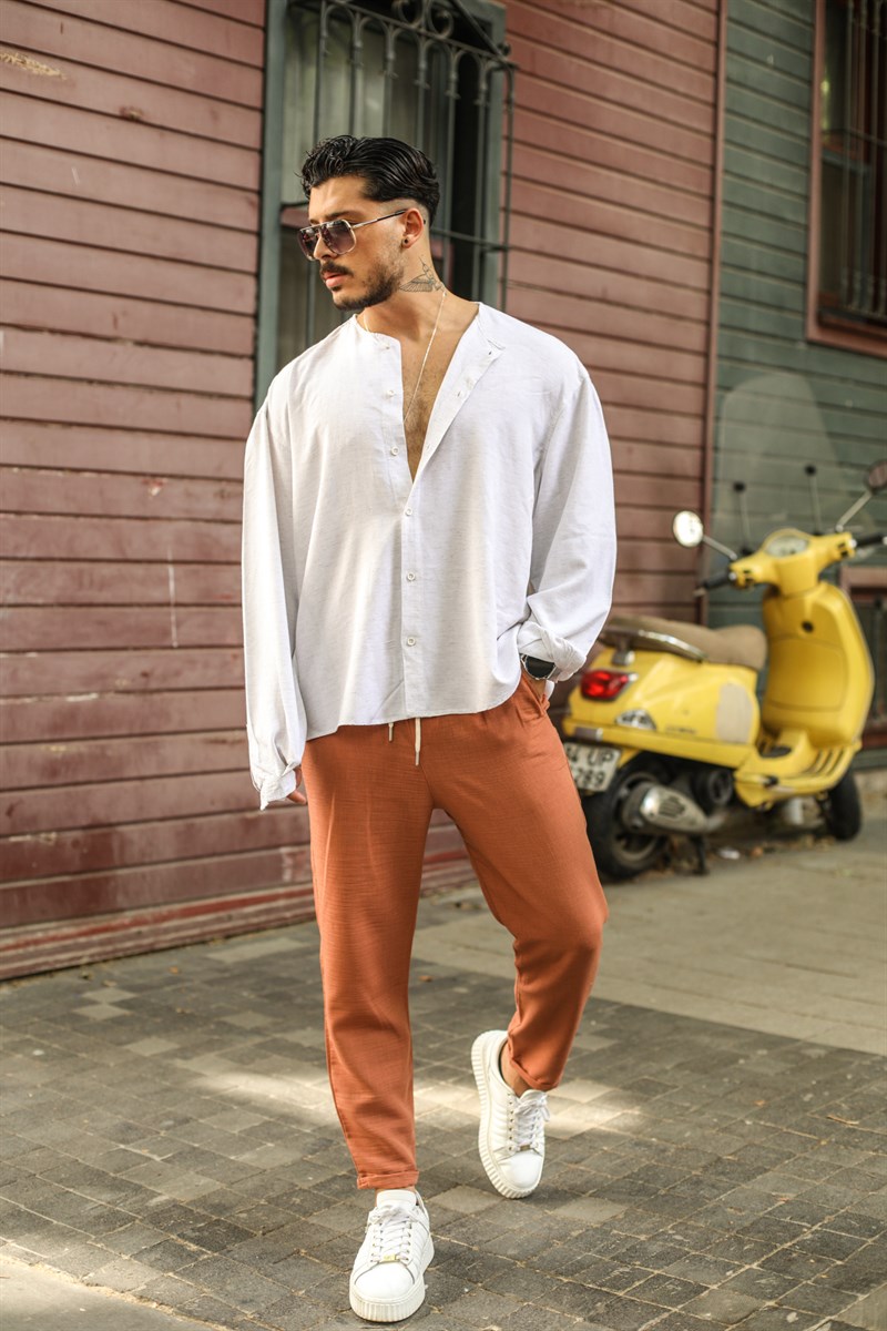 Hakim Yaka Oversize Gömlek