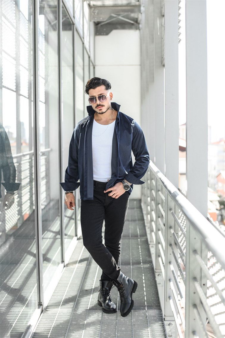 Kadife Oversize Gömlek