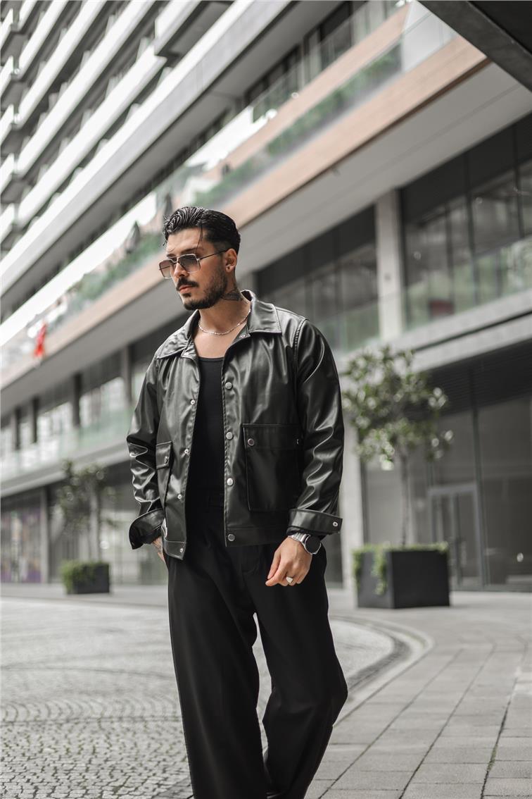 Kanguru Cepli Vintage Ceket Haki