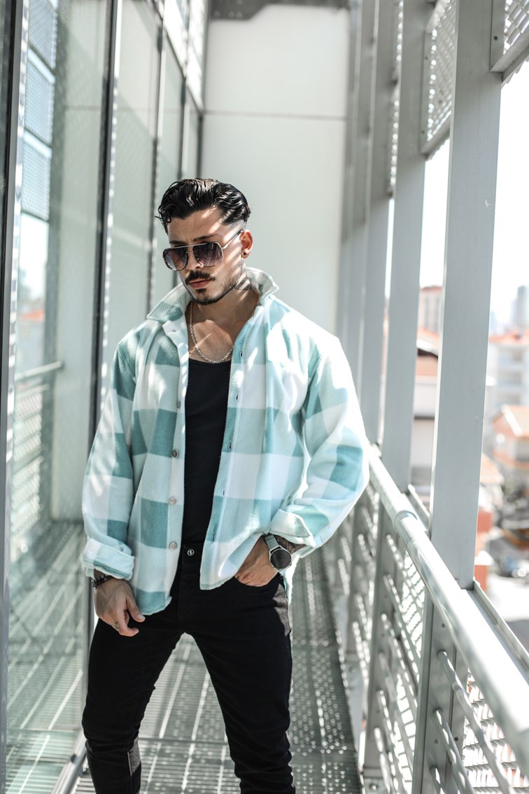 Kareli Polar Oversize Gömlek