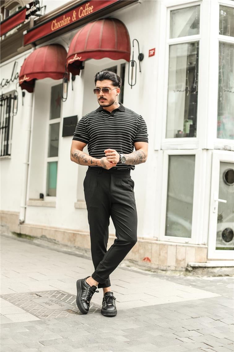Klasik Actual Kalem Pantolon Siyah