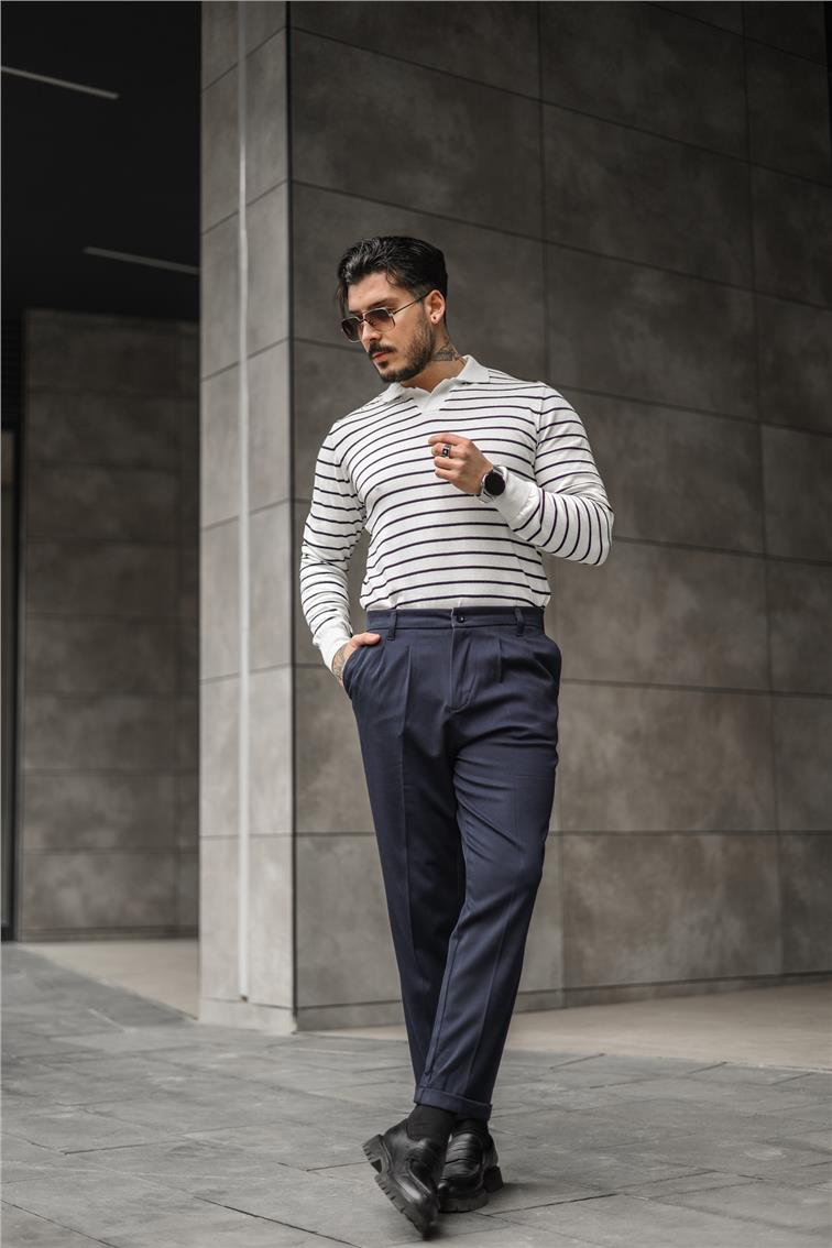 Klasik Basic Pantolon Lacivert