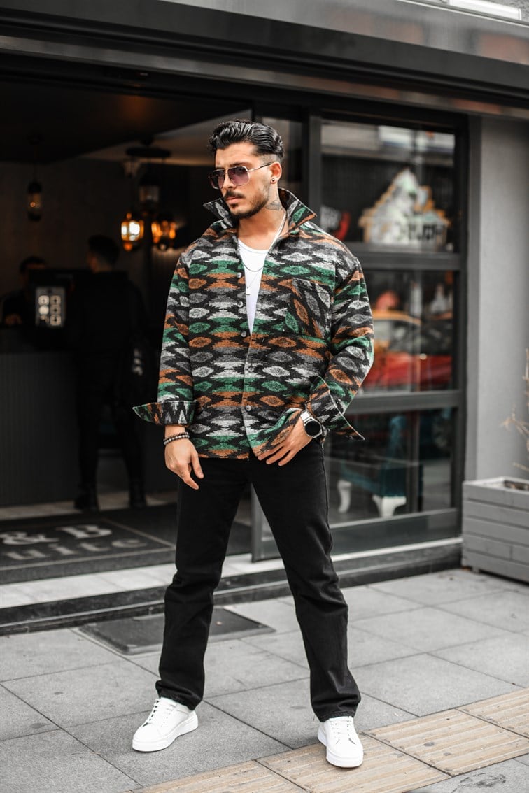 Klon Detaylı Oduncu Oversize Gömlek