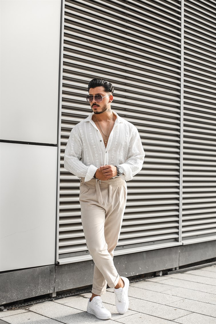 Kroşe Oversize Gömlek